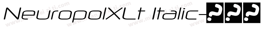 NeuropolXLt Italic字体转换